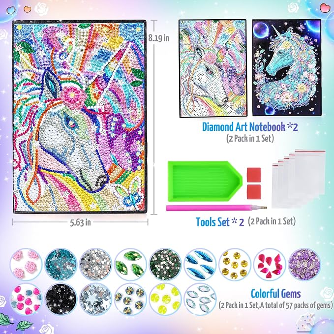 Unicorn Gifts for Girls 5 7 8 9 Year Old, Craft Kits for Kids Age 6 8 10 12 - Image 2
