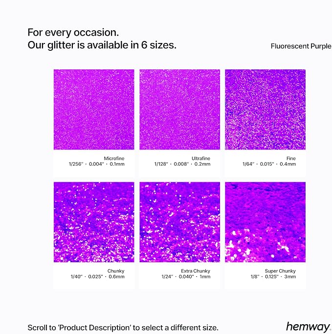 Hemway Polyurethane & Epoxy Resin Glitter 100g / 3.5oz Metallic Crystal Flake - Image 3