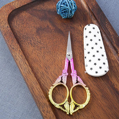 Small Embroidery Scissors with Cover -Cute and Comfortable Gradient handles - Image 5