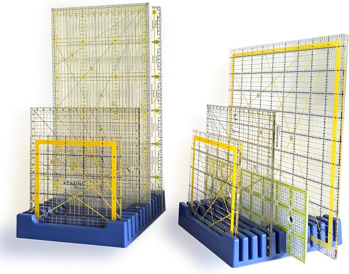 Storage Rack for Quilting Rulers, 12 Slot Ruler Holder Organizer and Storage - Image 2
