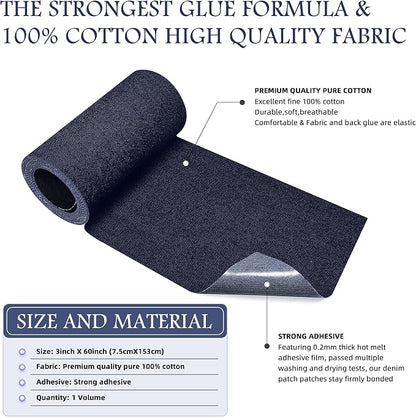 KING MOUNTAIN Iron-on Repair Patch, Jeans and Clothing Repair and Decoration Kit - Image 2