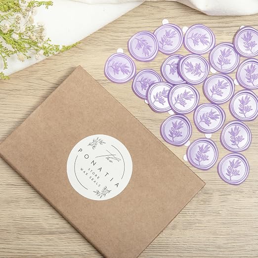 PONATIA Lilac Wax Seal Stickers - Image 7