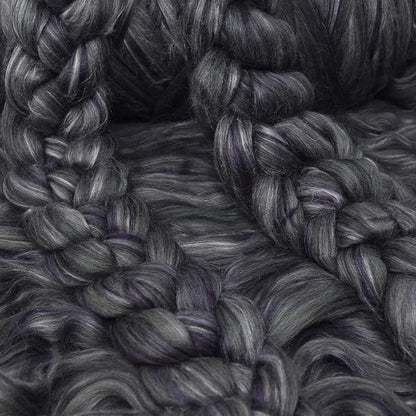 Merino Silk Luxe Tonal Designer Blend. Superfine Merino, Tussah Silk. Top Roving - Image 4