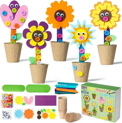 WATINC Mother's Day Spring Felt Flower Craft Kits by WATINC