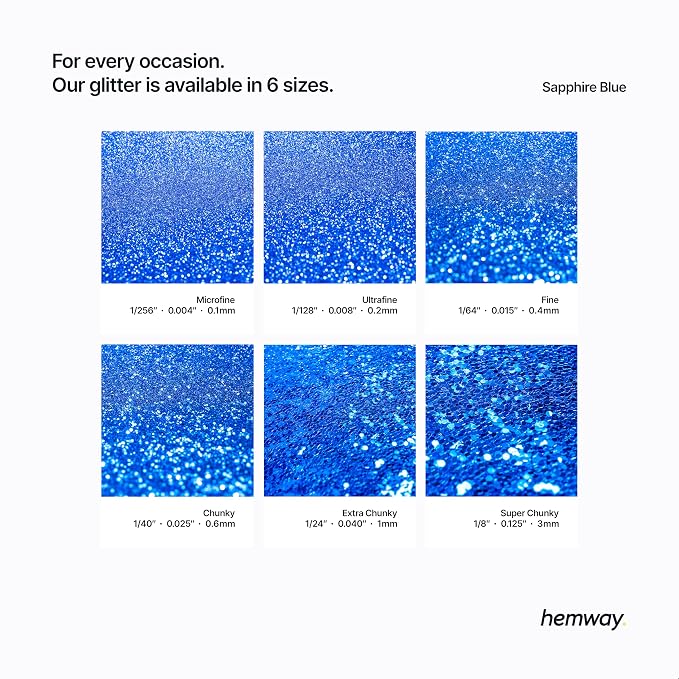 Hemway Polyurethane & Epoxy Resin Glitter 100g / 3.5oz Metallic Crystal Flake - Image 3