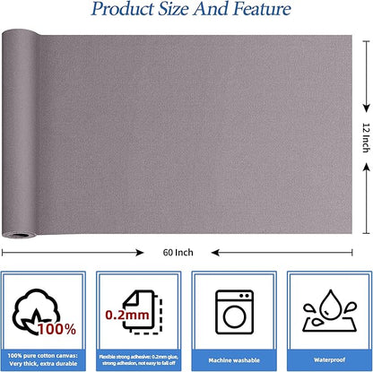KING MOUNTAIN Canvas Iron on Patch, Waterproof 100% Cotton Fabric Repair Patch - Image 3