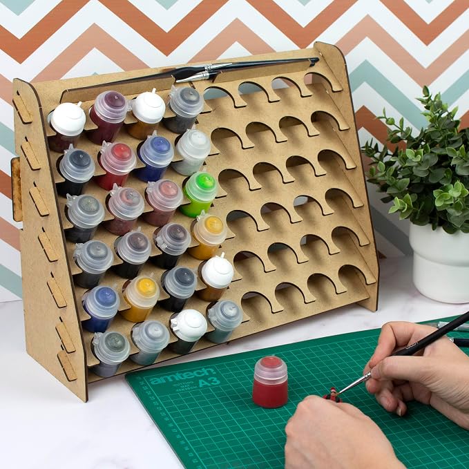 Paint Rack for model paints. Hobby craft Citadel compatible wall paint rack - Image 6
