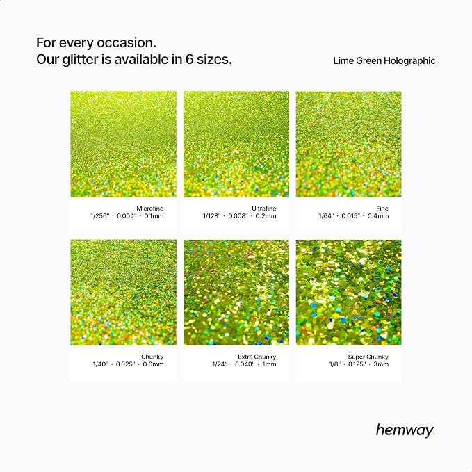 Hemway Polyurethane & Epoxy Resin Glitter 100g / 3.5oz Metallic Crystal Flake - Image 3