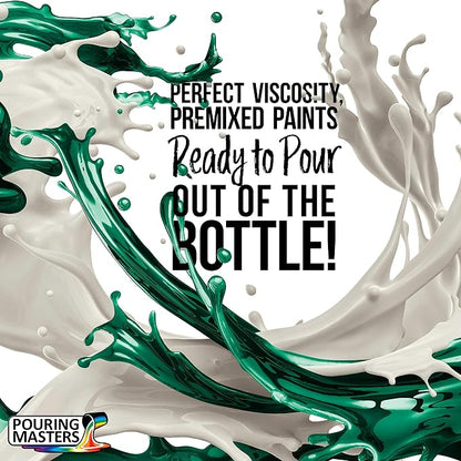 POURING MASTERS Deep Ocean Teal Acrylic Ready to Pour Pouring Paint - Image 2