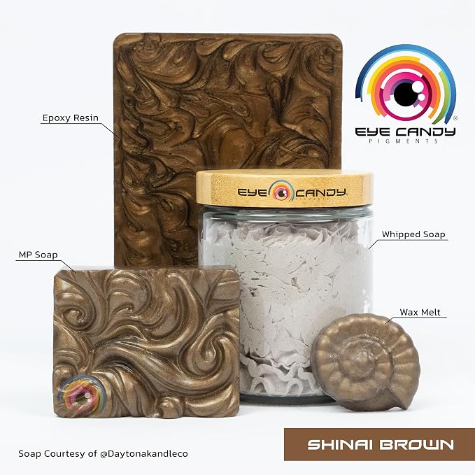 Eye Candy Premium Mica Powder Pigment “Shinai Brown” Multipurpose DIY Arts and - Image 3