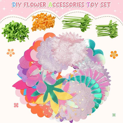 Plesechde DIY Fabric Flower Bouquets Toys Accessories, Arts and Crafts Toy - Image 2