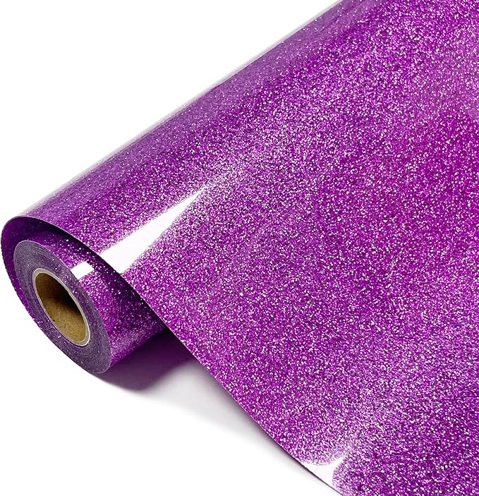 Glitter HTV Heat Transfer Vinyl Rolls- 10" x 8ft. Glitter HTV by Unknown