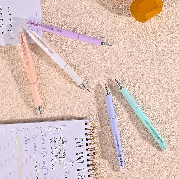 Temiary 10 Pcs Retractable Erasable Gel Pens, Fine Point 0.5 mm, Make Mistakes - Image 6