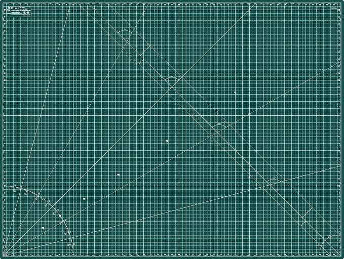 Elan Cutting Mat A0 Green, Extra Large Self Healing Cutting Mat 36 x 48 Inch by Elan
