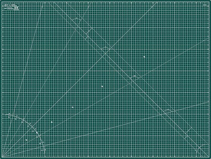 Elan Cutting Mat A0 Green, Extra Large Self Healing Cutting Mat 36 x 48 Inch by Elan