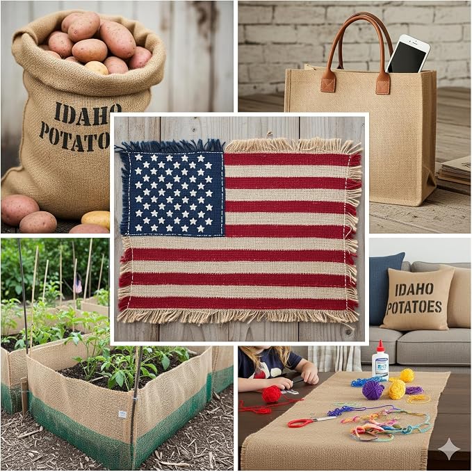 36-Inch Wide x 150 feet Long, Burlap Fabric Roll | 36" by 50 Yards | Non- - Image 7