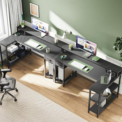 SUPERJARE 53 inch Reversible L Shaped Desk - Image 6