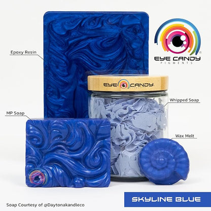 Eye Candy Premium Mica Powder Pigment “Skyline Blue” Multipurpose DIY Arts and - Image 2