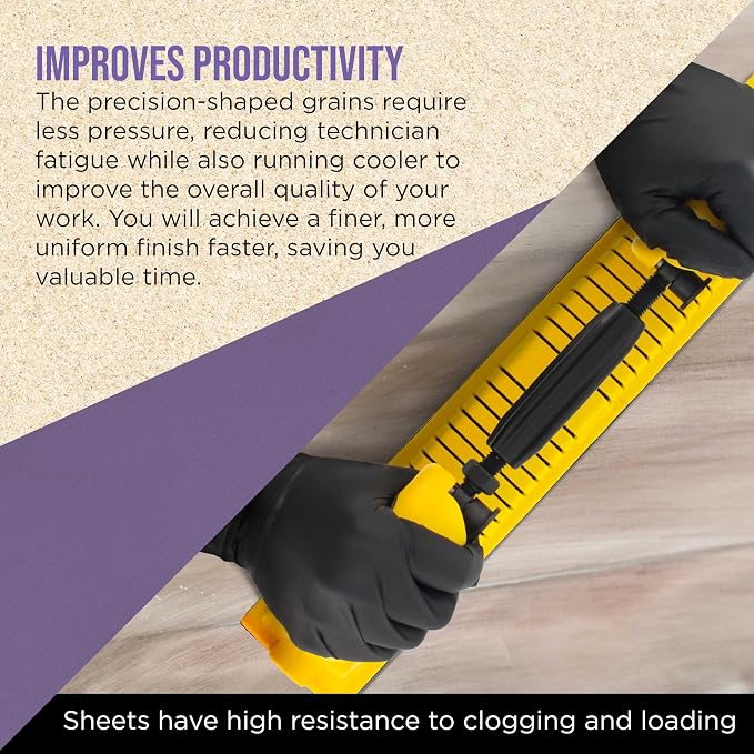 Dura-Gold Premium 800 Grit PSA Purple Film Ceramic Longboard Sandpaper - Image 5