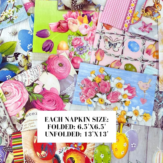 Mystery Pack Decoupage Paper Napkins, 20-ct Assorted Surprise Napkins, - Image 4