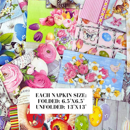 Mystery Pack Decoupage Paper Napkins, 20-ct Assorted Surprise Napkins, - Image 4