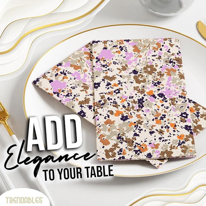 Trendables Floral Napkins for decoupage 100 Pcs 3 Ply floral paper napkins - Image 3