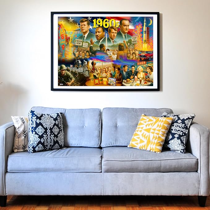 Think2Master 1960s 500 Pieces Large Format Jigsaw Puzzle: Kids 12+, Adults & - Image 4