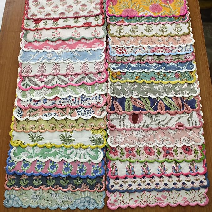 Ridhi Cloth Napkins 100% Pure Cotton Farmhouse Wedding Dinner Napkins - Image 3