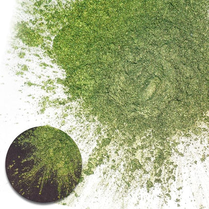 Ceya Highly Chameleon Mica Pigment, 1.8oz/ 50g Elf Green Eyes Chrome Powder - Image 2
