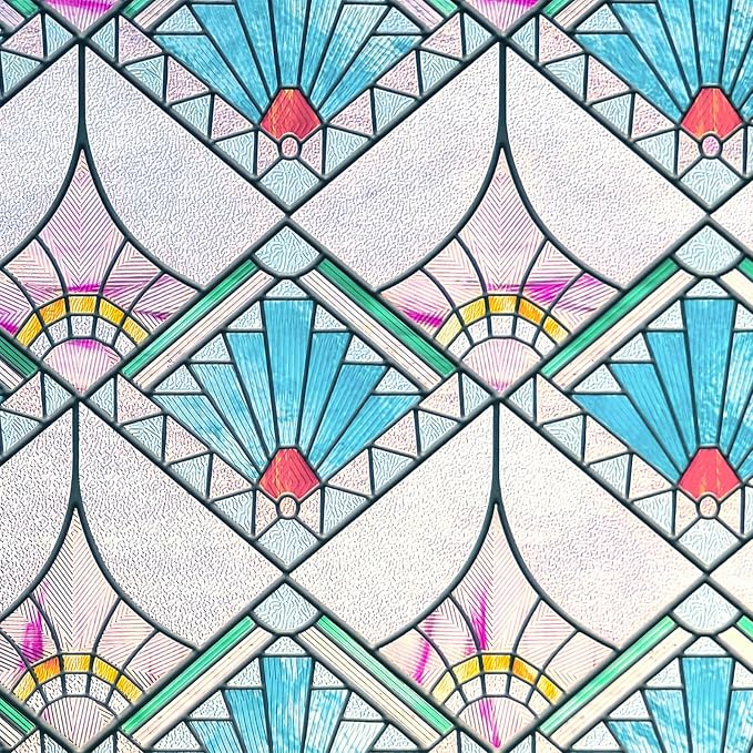 3D Stained Glass Window Film, Decorative Window Privacy Film - Image 2