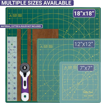 The Quilted Bear Rotating Cutting Mat 18" x 18" - Image 2