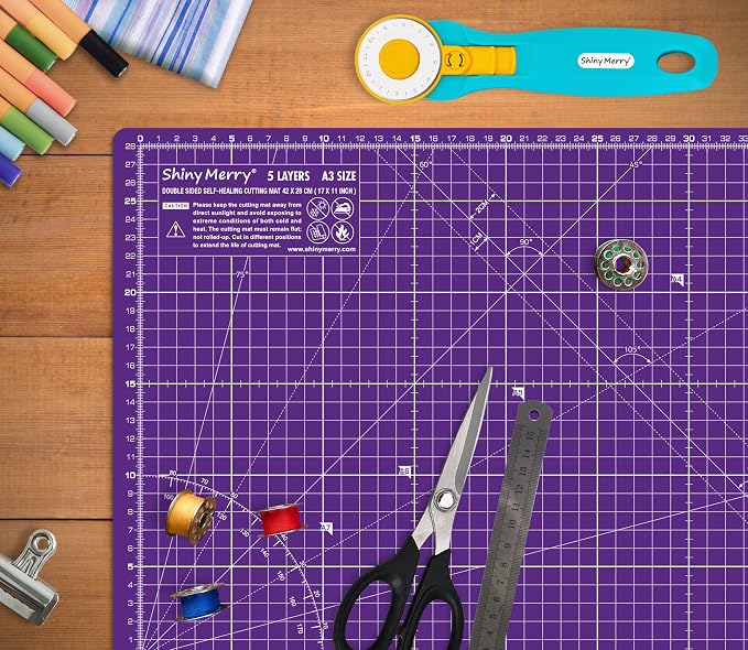 Self Healing Cutting Mat A3 12"x18" – Double Sided 5-Ply Craft Mat - Image 6