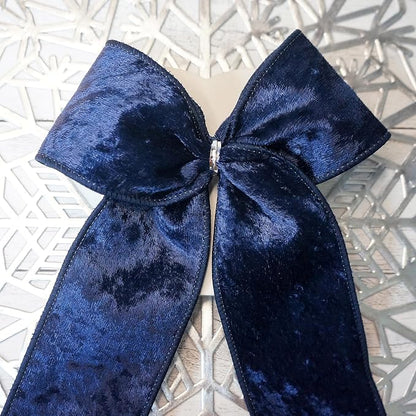 Navy Velvet Ribbon 2.5 Inch x 10 Yards - Image 7
