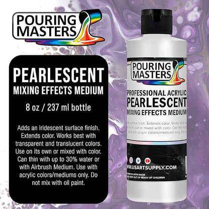 Pouring Masters 8 Oz Acrylic Pearlescent Effects Medium - Image 2