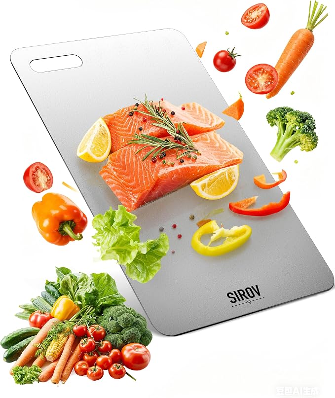Titanium Cutting Board, 100% Pure Titanium Kitchen Cutting Board, Non-Toxic & by 100PureTitanium