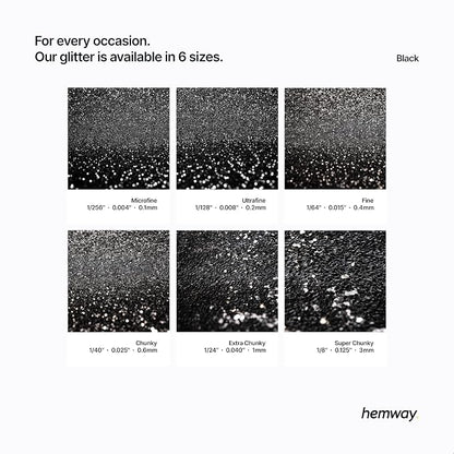 Hemway Polyurethane & Epoxy Resin Glitter 100g / 3.5oz Metallic Crystal Flake - Image 3