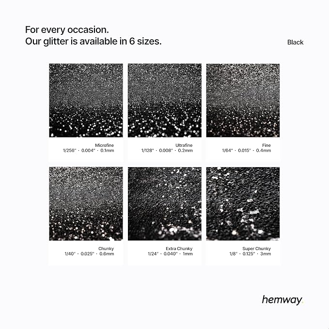 Hemway Polyurethane & Epoxy Resin Glitter 100g / 3.5oz Metallic Crystal Flake - Image 3