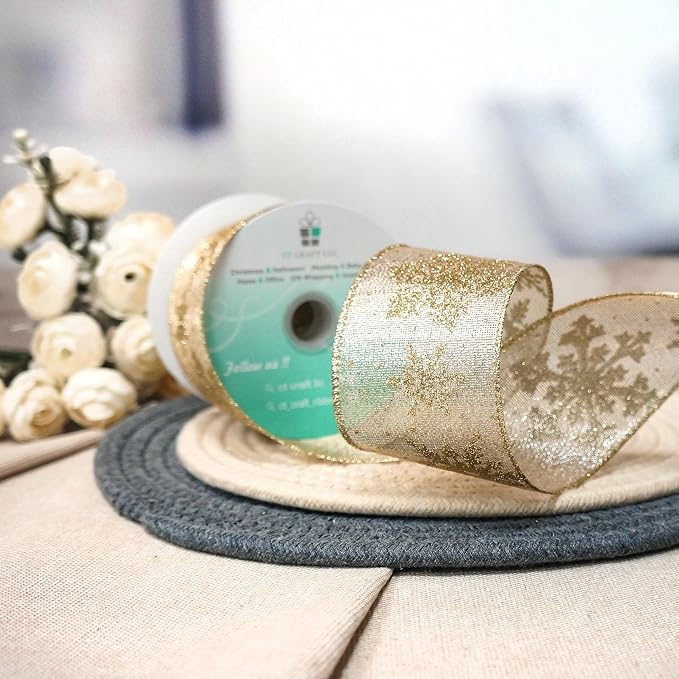 CT CRAFT LLC Champagne Gold Metallic Fabric - Image 4