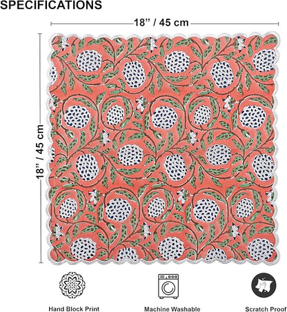 Ridhi Cloth Napkins 100% Pure Cotton Farmhouse Wedding Dinner Napkins - Image 3