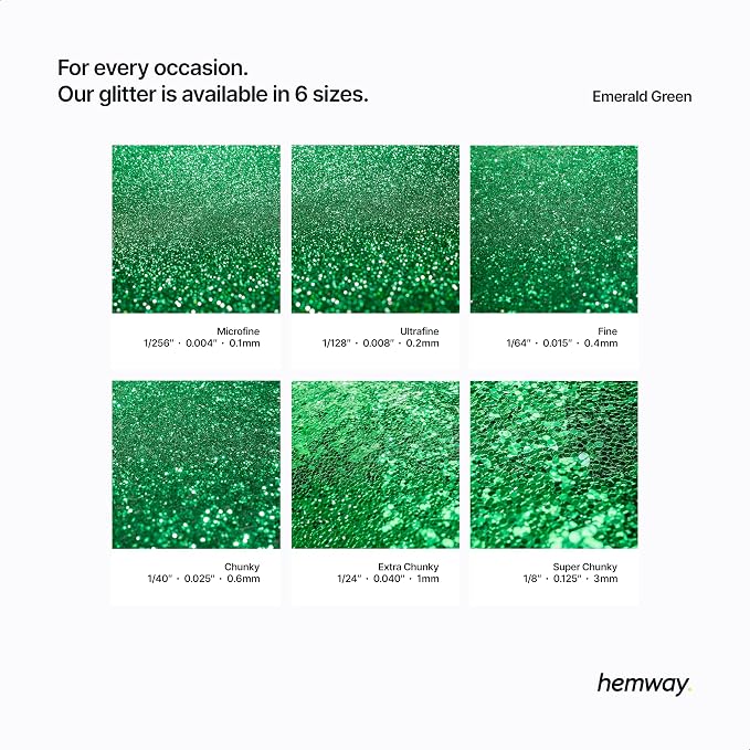 Hemway Polyurethane & Epoxy Resin Glitter 100g / 3.5oz Metallic Crystal Flake - Image 3