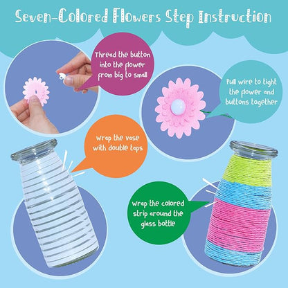 SpriteGru Flower Craft Kit for Kids, Make Your Own Flower Bouquet - Image 4