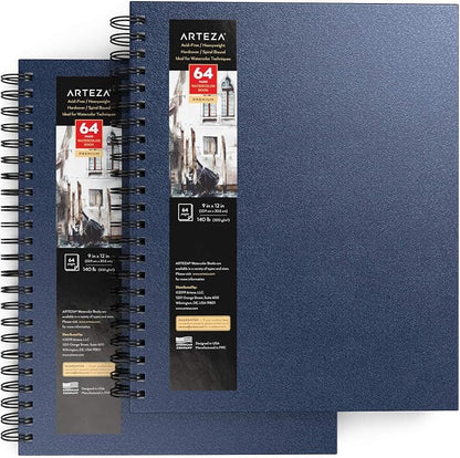 ARTEZA ARTZ-9156 Watercolor-Paper, 9x12-inch-2 Pack - Image 2