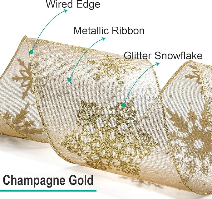 CT CRAFT LLC Champagne Gold Metallic Fabric - Image 3