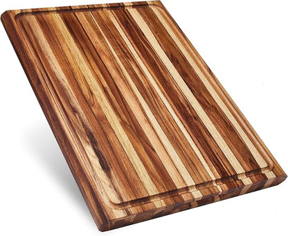 Sonder Los Angeles, XXL Thick Edge Grain Teak Wood Cutting Board by SonderLosAngeles