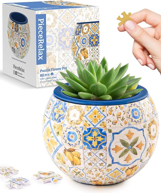 PieceRelax 3D Puzzle Planter by PieceRelax