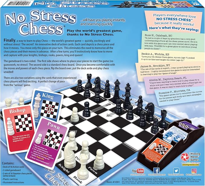 No Stress Chess by Winning Moves Games USA, Celebrating 20 Years as The Chess - Image 3