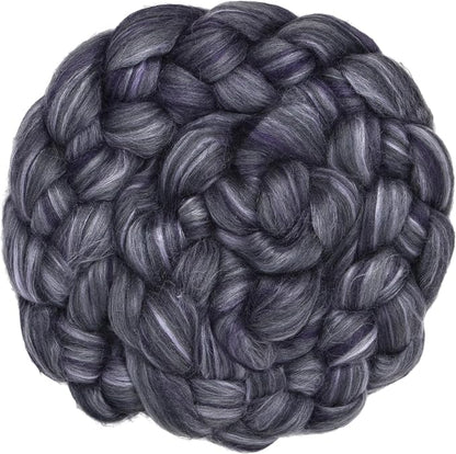 Merino Silk Luxe Tonal Designer Blend. Superfine Merino, Tussah Silk. Top Roving by LivingDreamsYarn