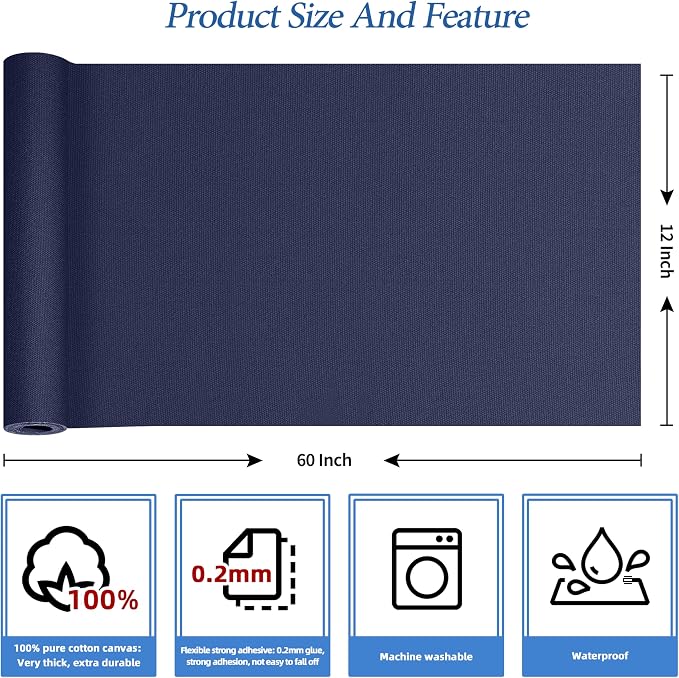 KING MOUNTAIN Canvas Iron on Patch, Waterproof 100% Cotton Fabric Repair Patch - Image 3