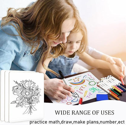 10 Pack Dry Erase Boards, Double-Sided Small White Board - Image 8