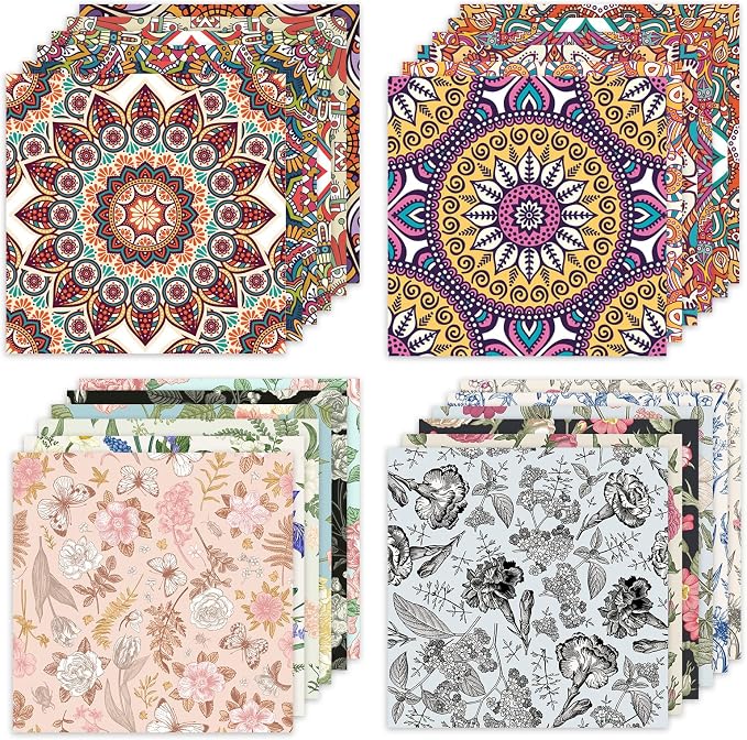 48 Sheets 24 Designs Scrapbook Paper Pad, Scrapbooking DIY Decorative - Image 5